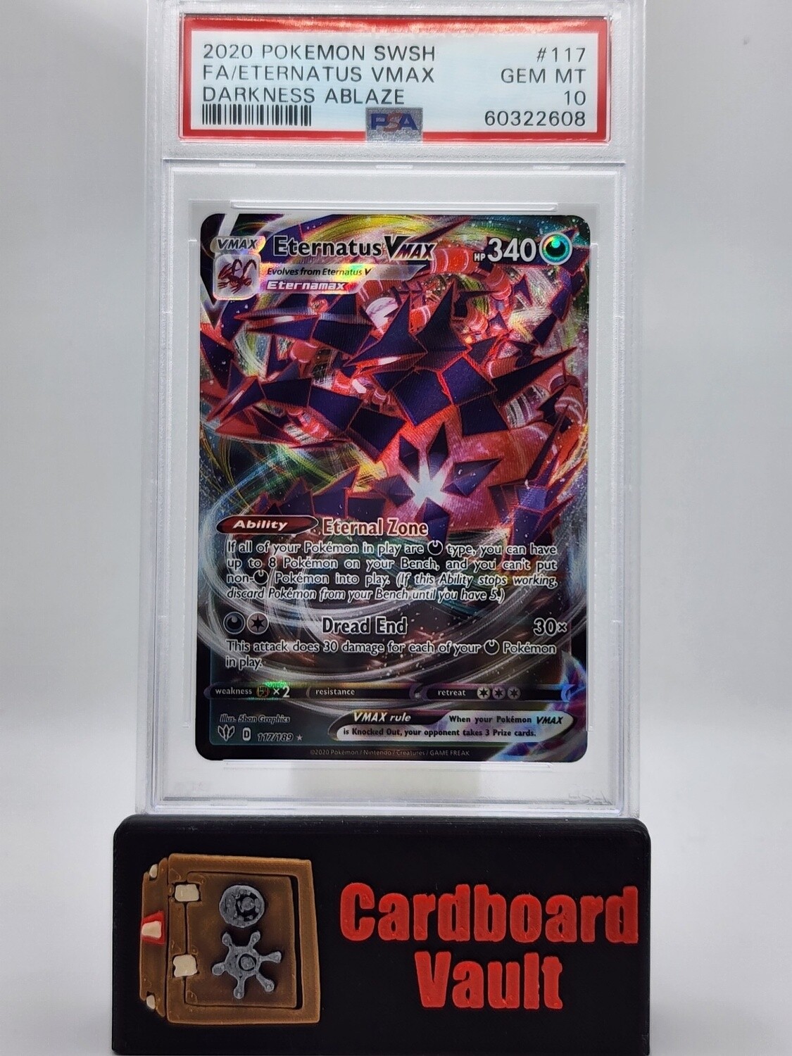 2020 Pokémon Eternatus Vmax Full Art #117 PSA 10
