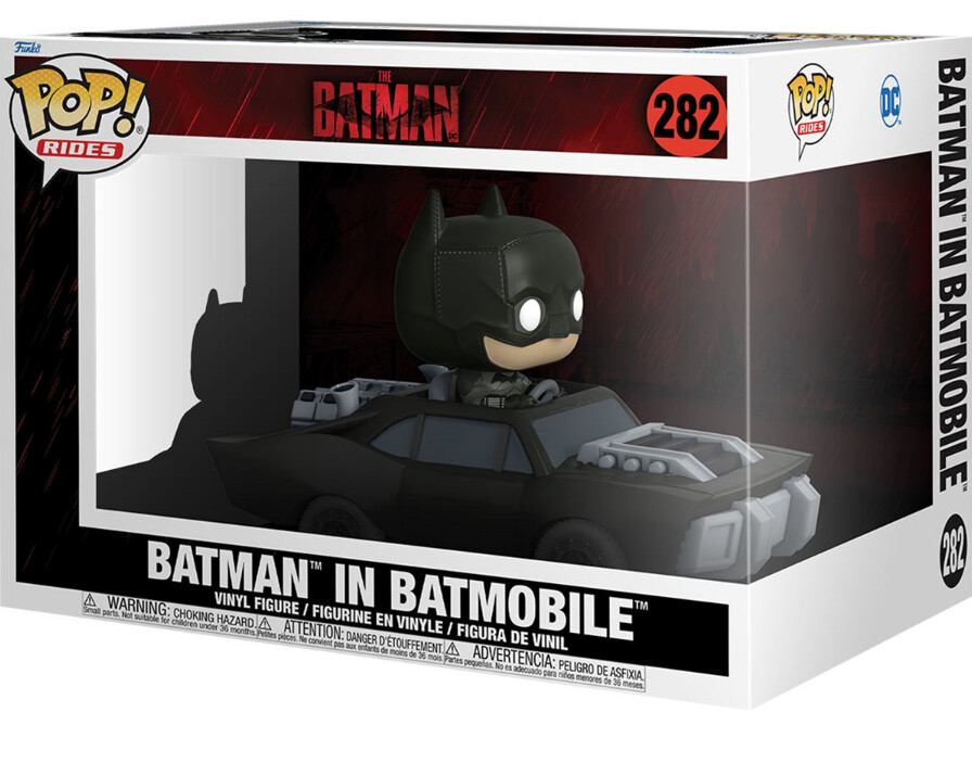 The Batman in Batmobile Super Deluxe Pop! Vinyl Vehicle 282