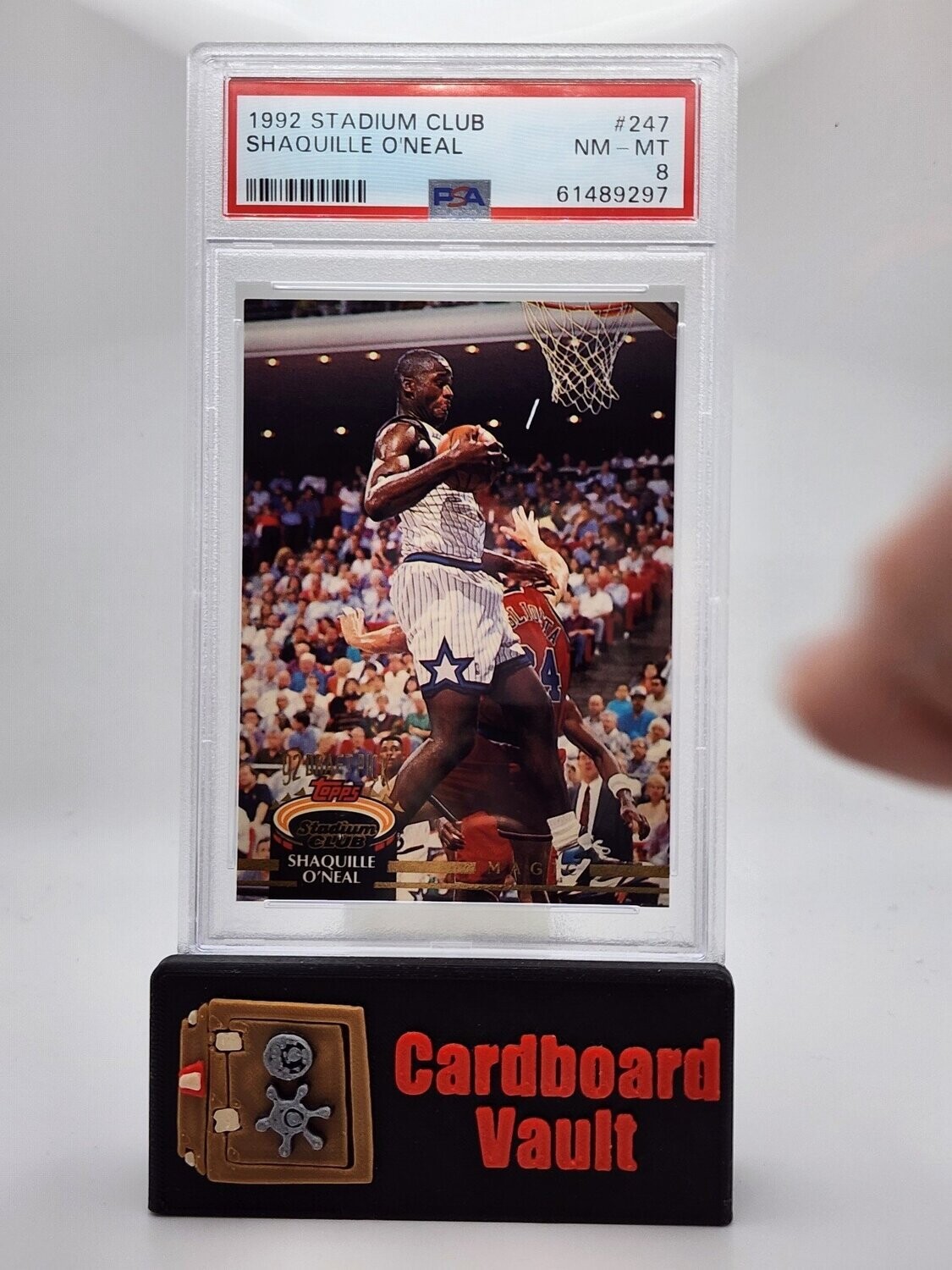 1992 Stadium Club Shaquille O&#39;Neal #247 PSA 8
