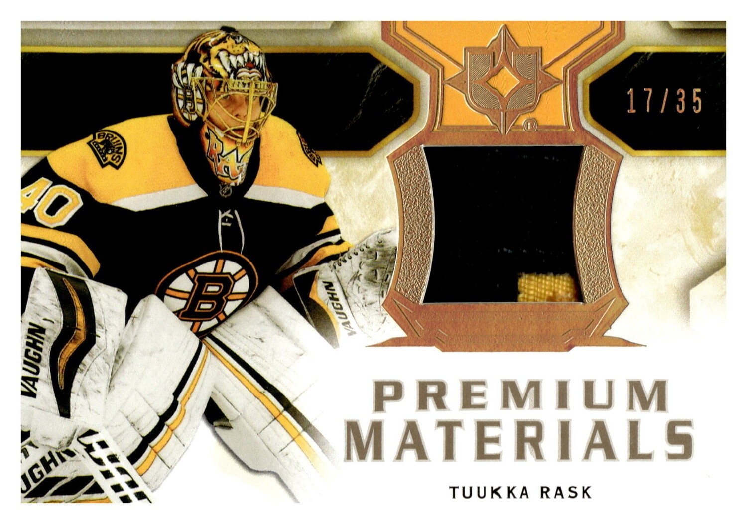 2020-21 Upper Deck Premium Materials Tuukka Rask #PM-TR 17/35