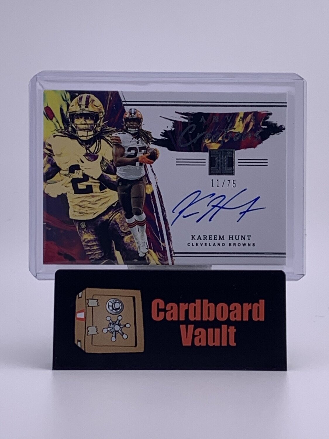 2022 Impeccable Canvas Creations Kareem Hunt Autograph #CC-KHU 11/75