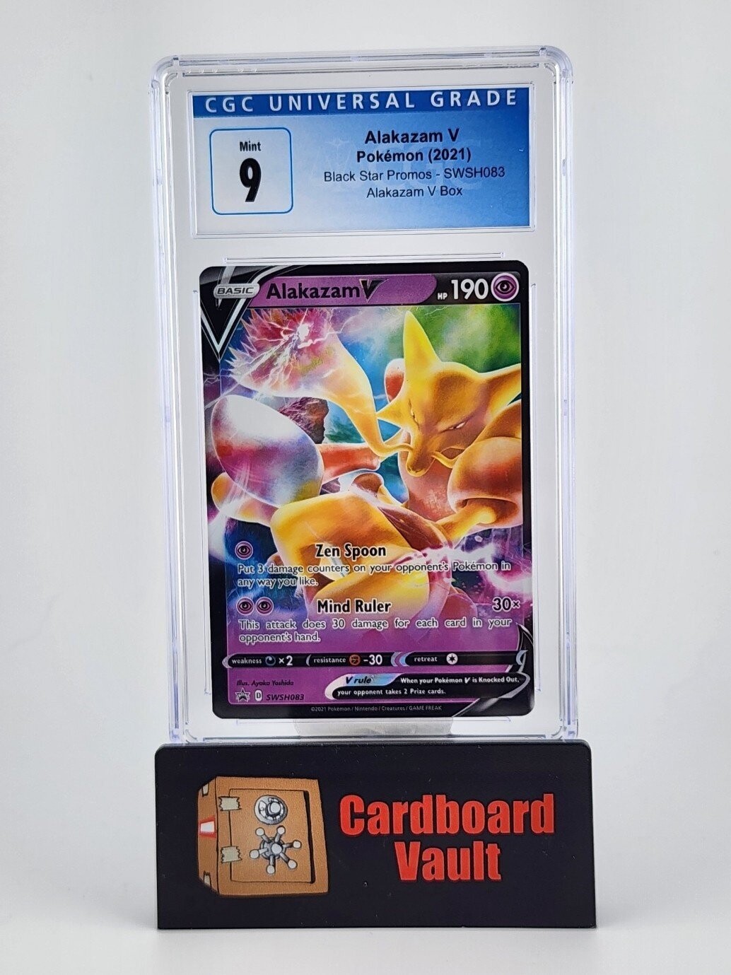 2021 Pokémon Alakazam #SWSH083 CGC 9