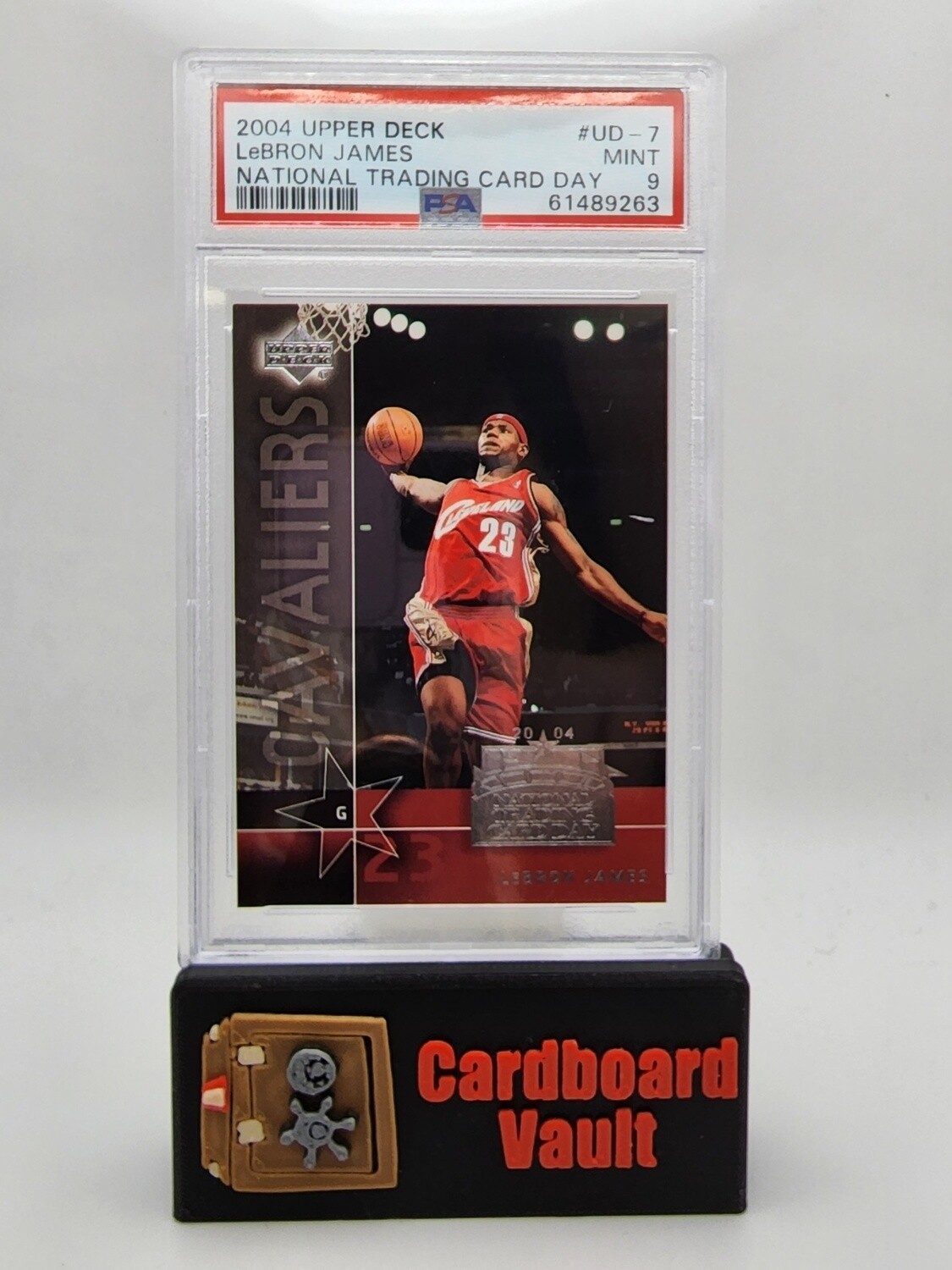 2004 Upper Deck National Trading Card Day LeBron James #UD-7 PSA 9