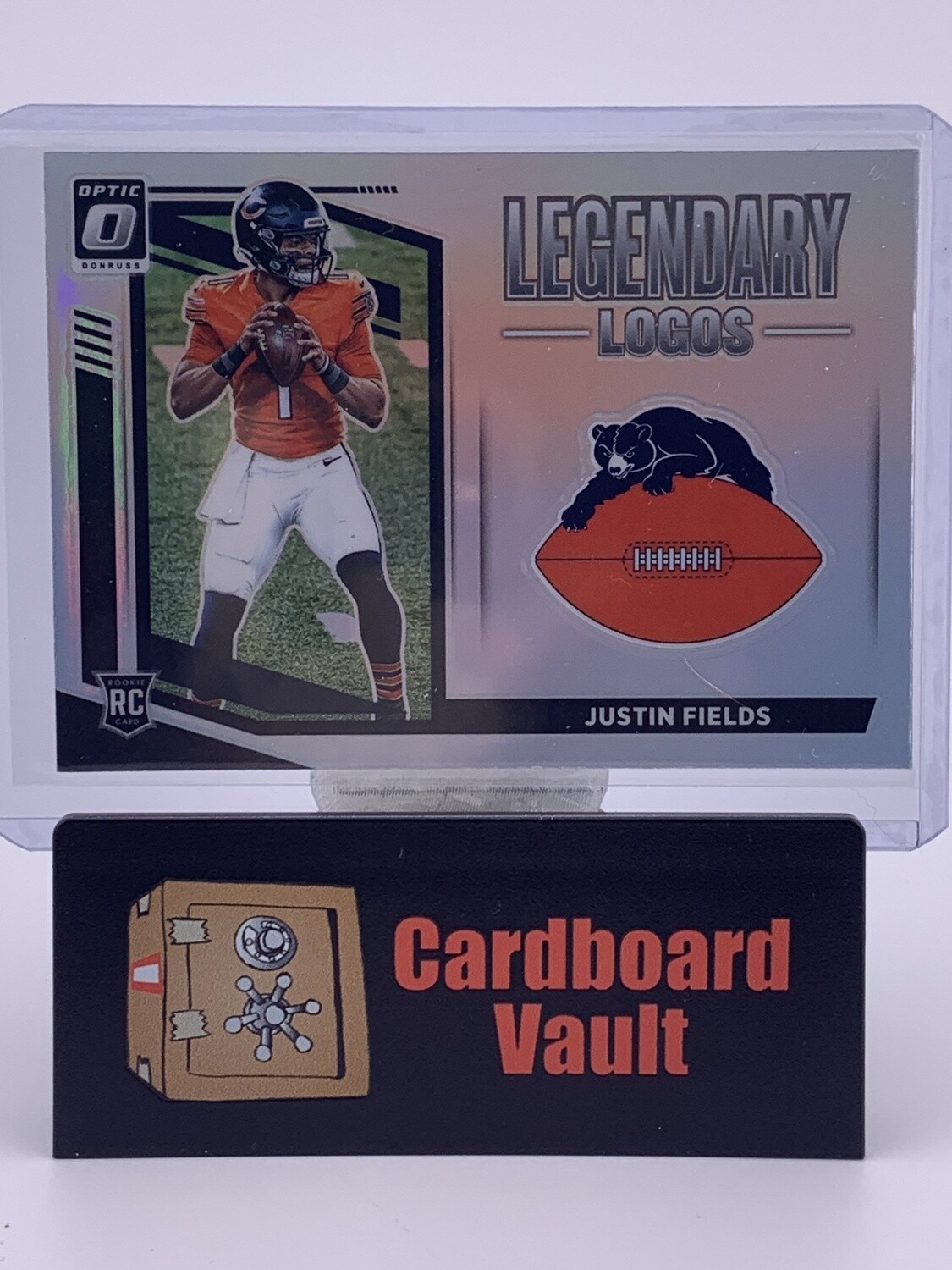 2021 Donruss Optic Legendary Logos Justin Fields #LL-2 Silver Prizm