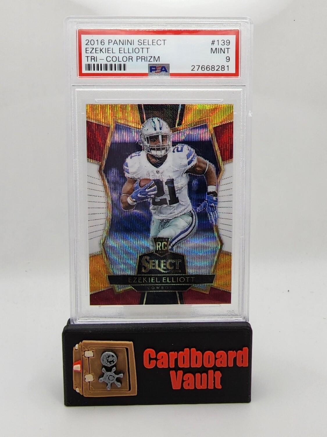 2016 Select Ezekiel Elliott #139 Tri Color Prizm PSA 9