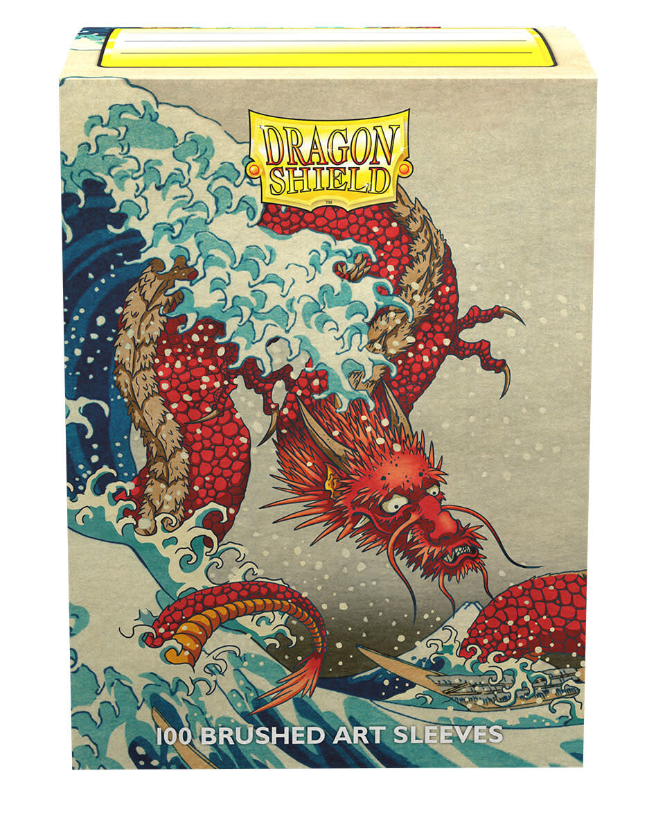 Dragon Shield 100ct Box - Dragons in Art - The Great Wave Brushed Art Sleeves