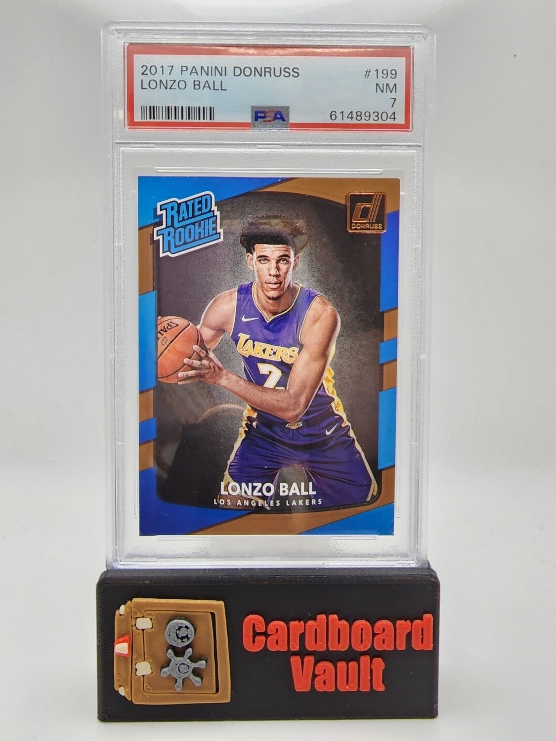 2017 Donruss Lonzo Ball Rated Rookie No. 199 PSA 7 61489304