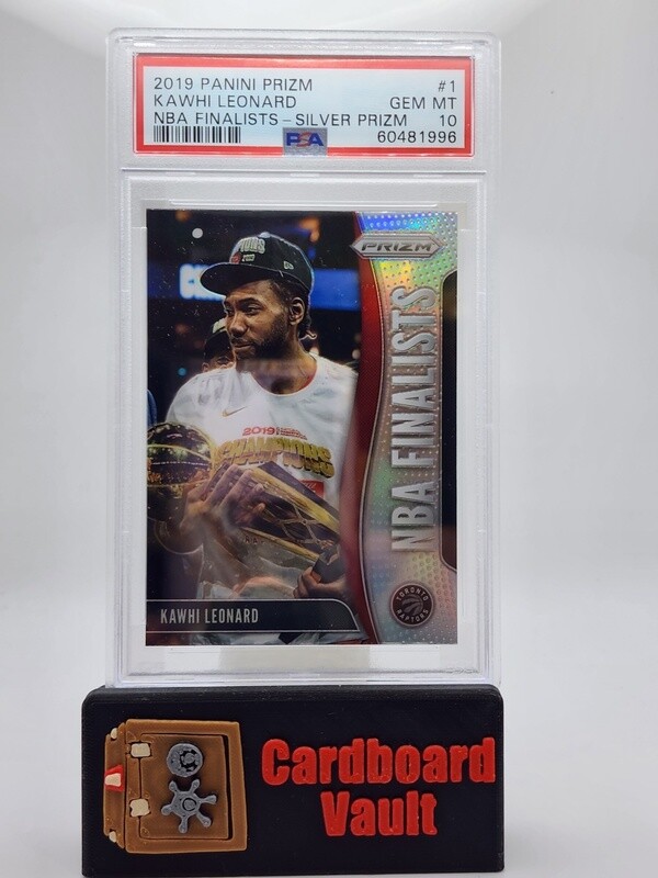 2019 Prizm Kawhi Leonard NBA Finalist Silver Prizm No. 1 PSA 10 60481996