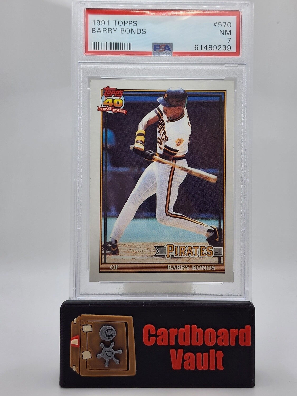 1991 Topps Barry Bonds #570 PSA 7