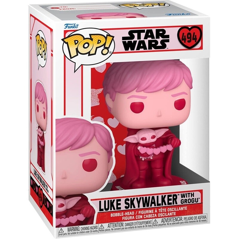 Star Wars Valentines Luke and Grogu Funko Pop