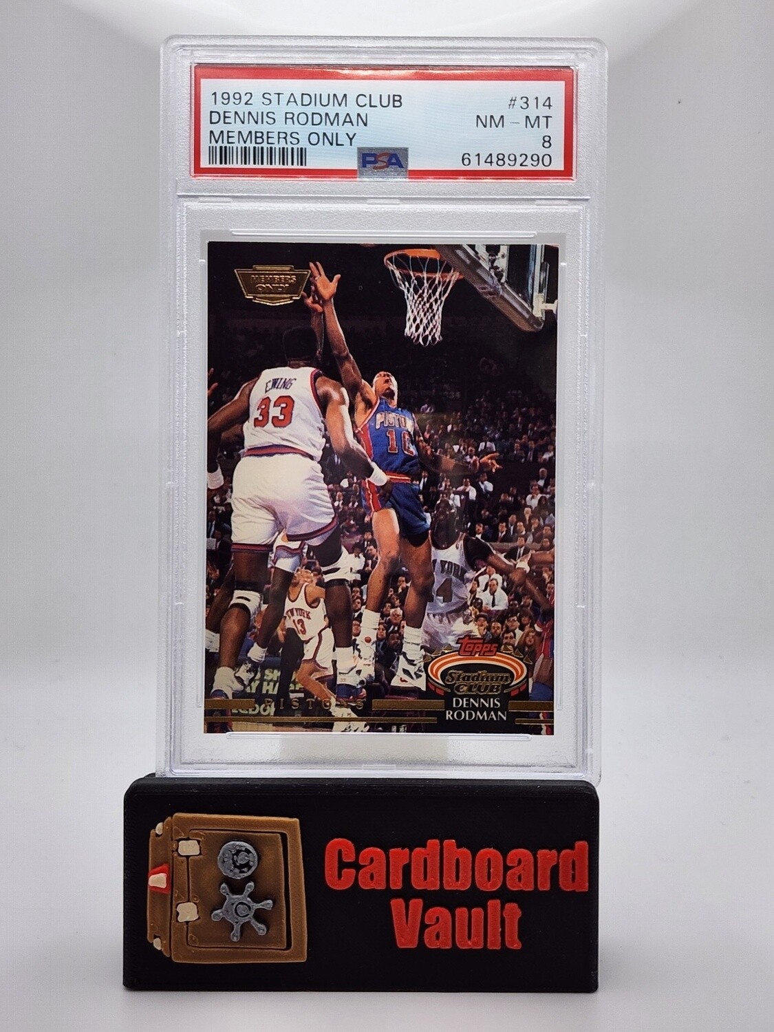 1992 Stadium Club Dennis Rodman Members Only #314 PSA 8