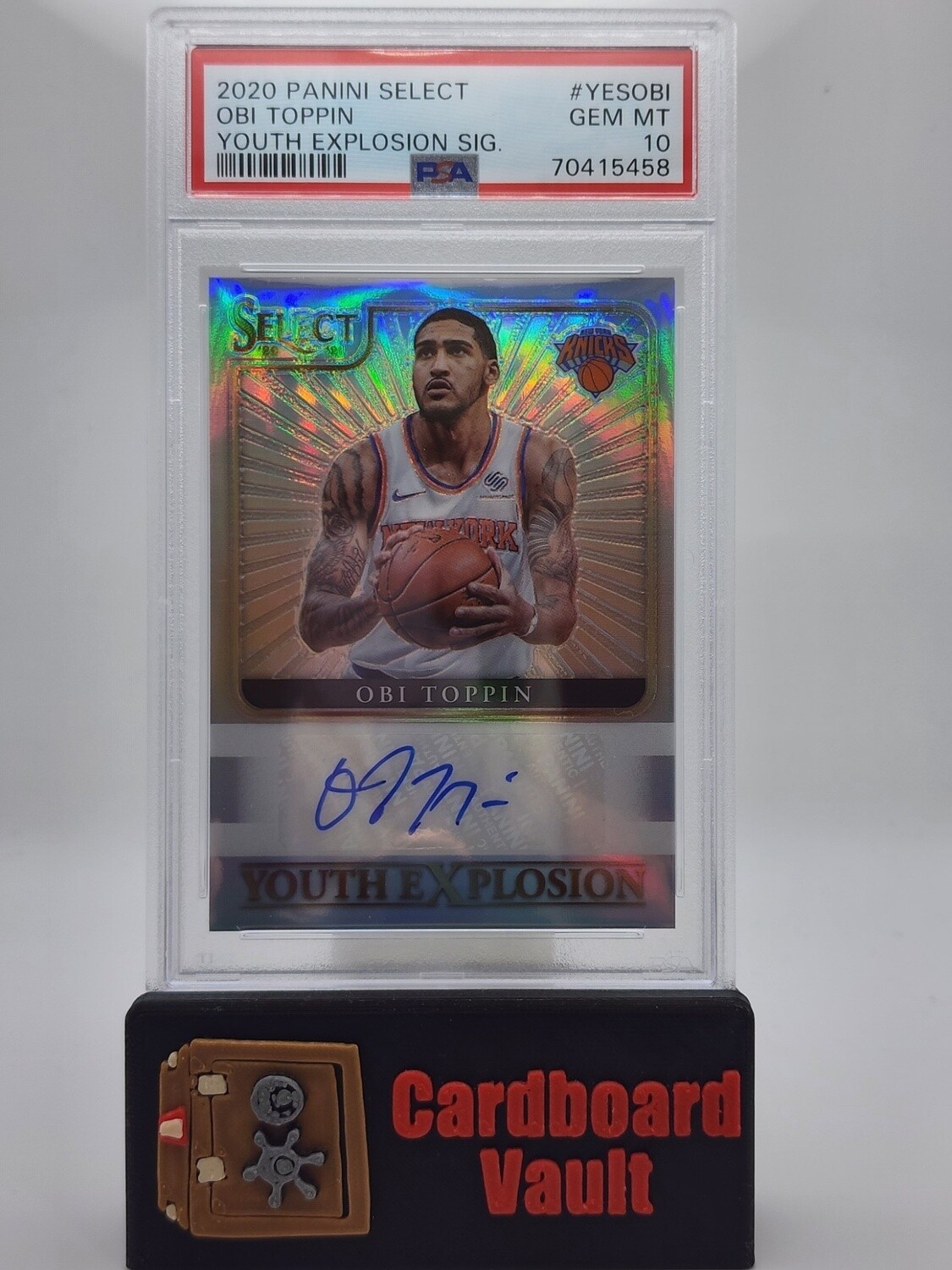 2020 Select Youth Explosion Signature Obi Toppin #YES-OBI  PSA 10