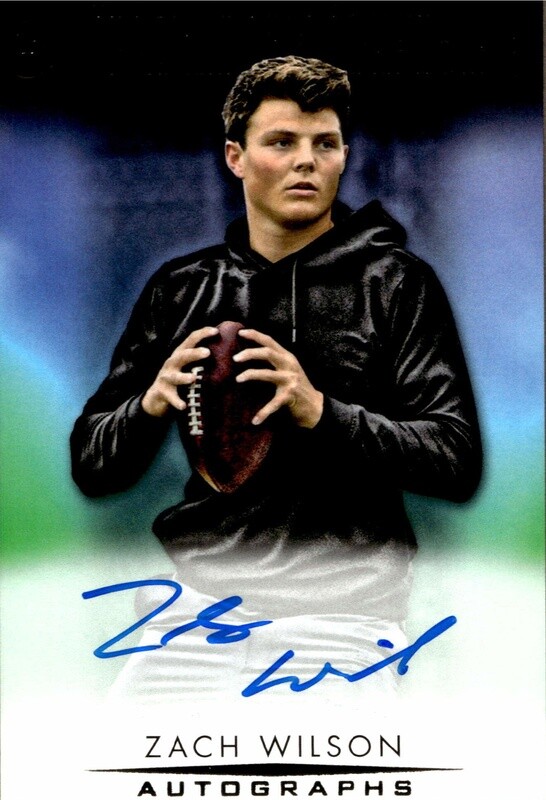 2021 Upper Deck Goodwin Champions Zach Wilson Autograph No. A-ZW