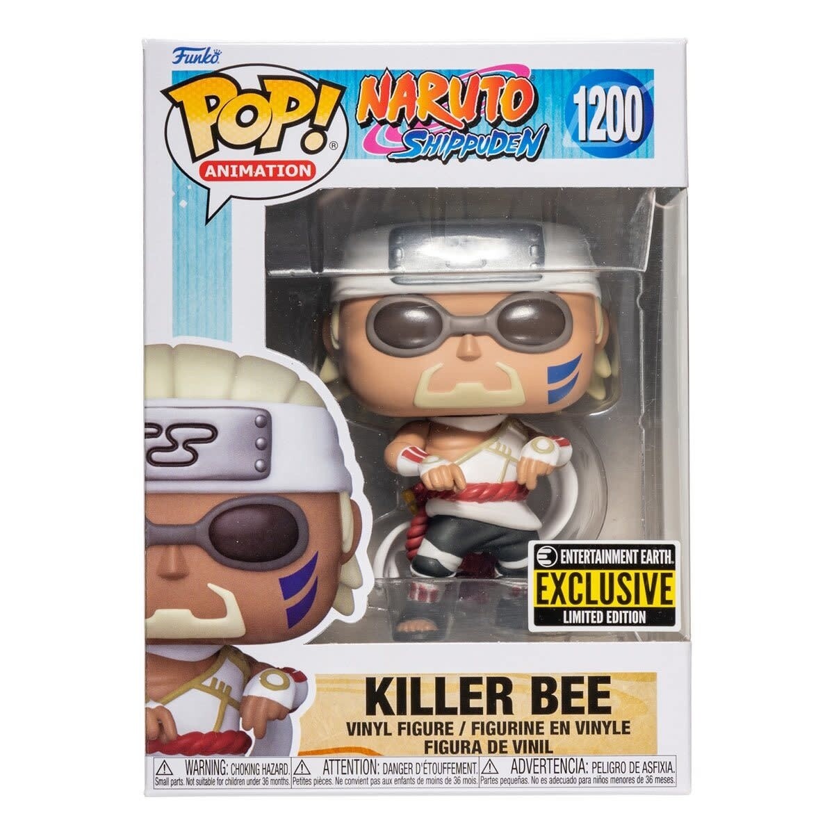 Naruto Killer Bee 1200 Funko Pop! Entertainment Earth Exclusive