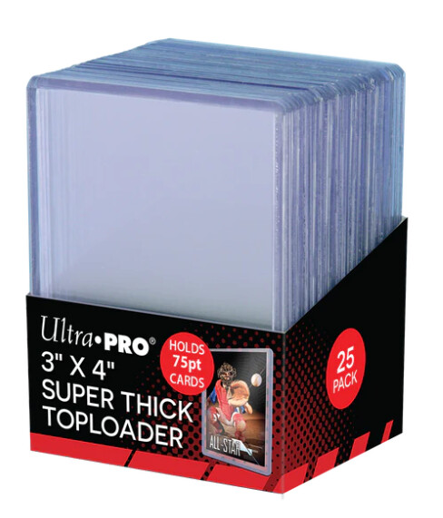 Ultra Pro Thick Toploaders 75 Point 25 Pack