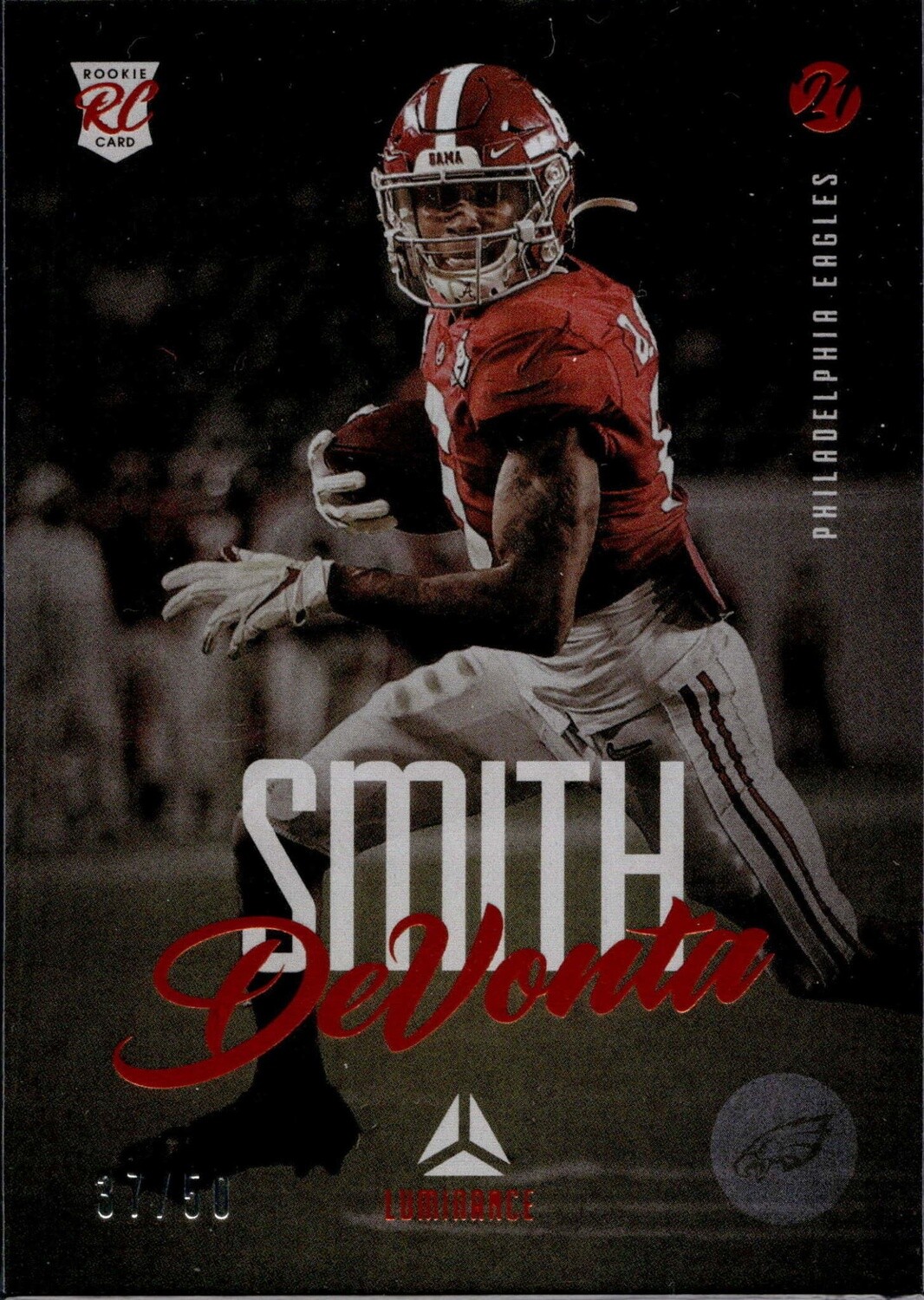 2021 Luminance Devonta Smith Orange No. 177 37/50
