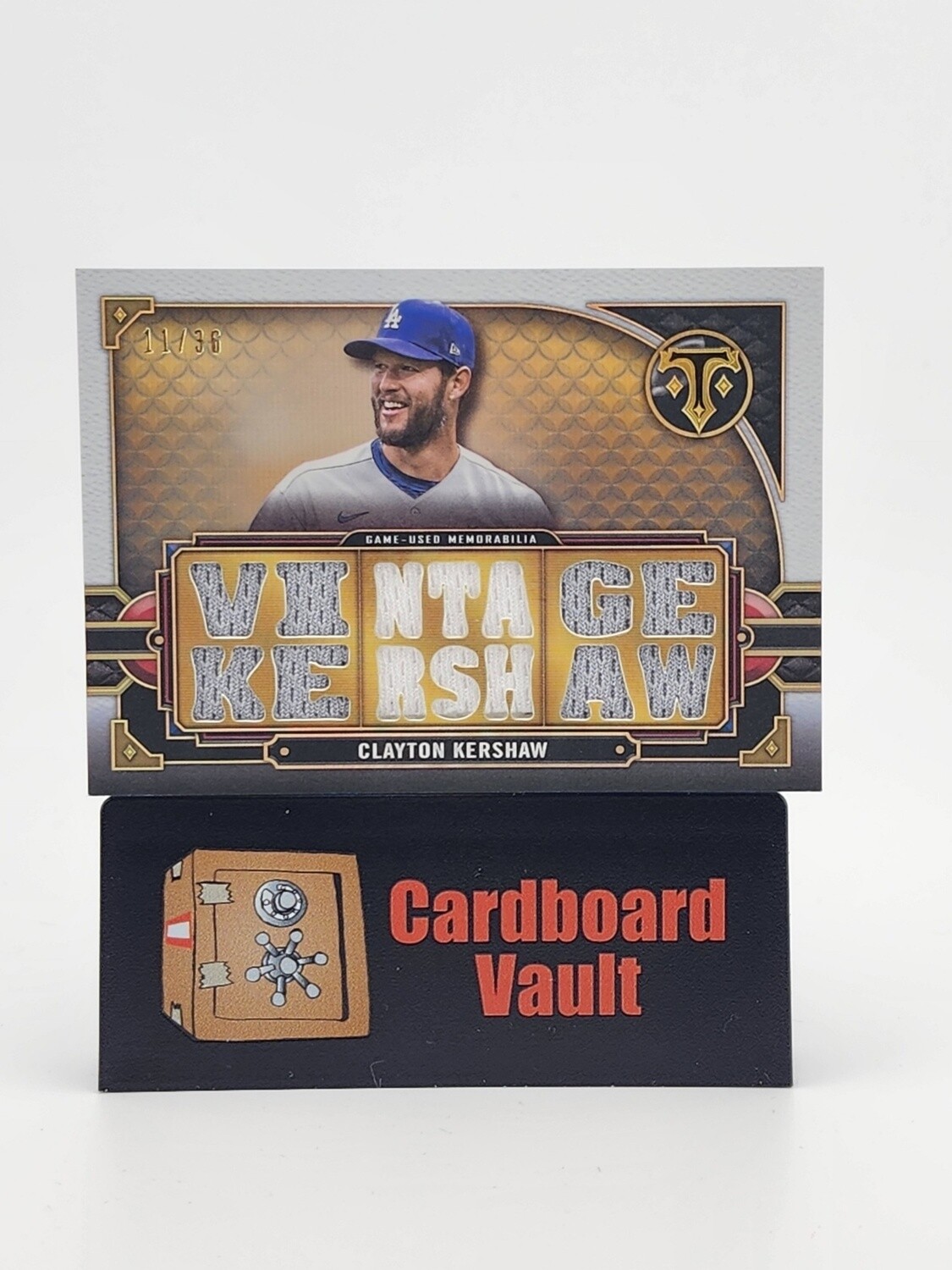 2022 Topps Triple Threads Clayton Kershaw Triple Relic #TTR-CK2 11/36