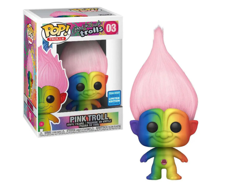 Good Luck Trolls Pink Troll 2020 Wondrous Convention Limited Edition Exclusive #03 Funko Pop
