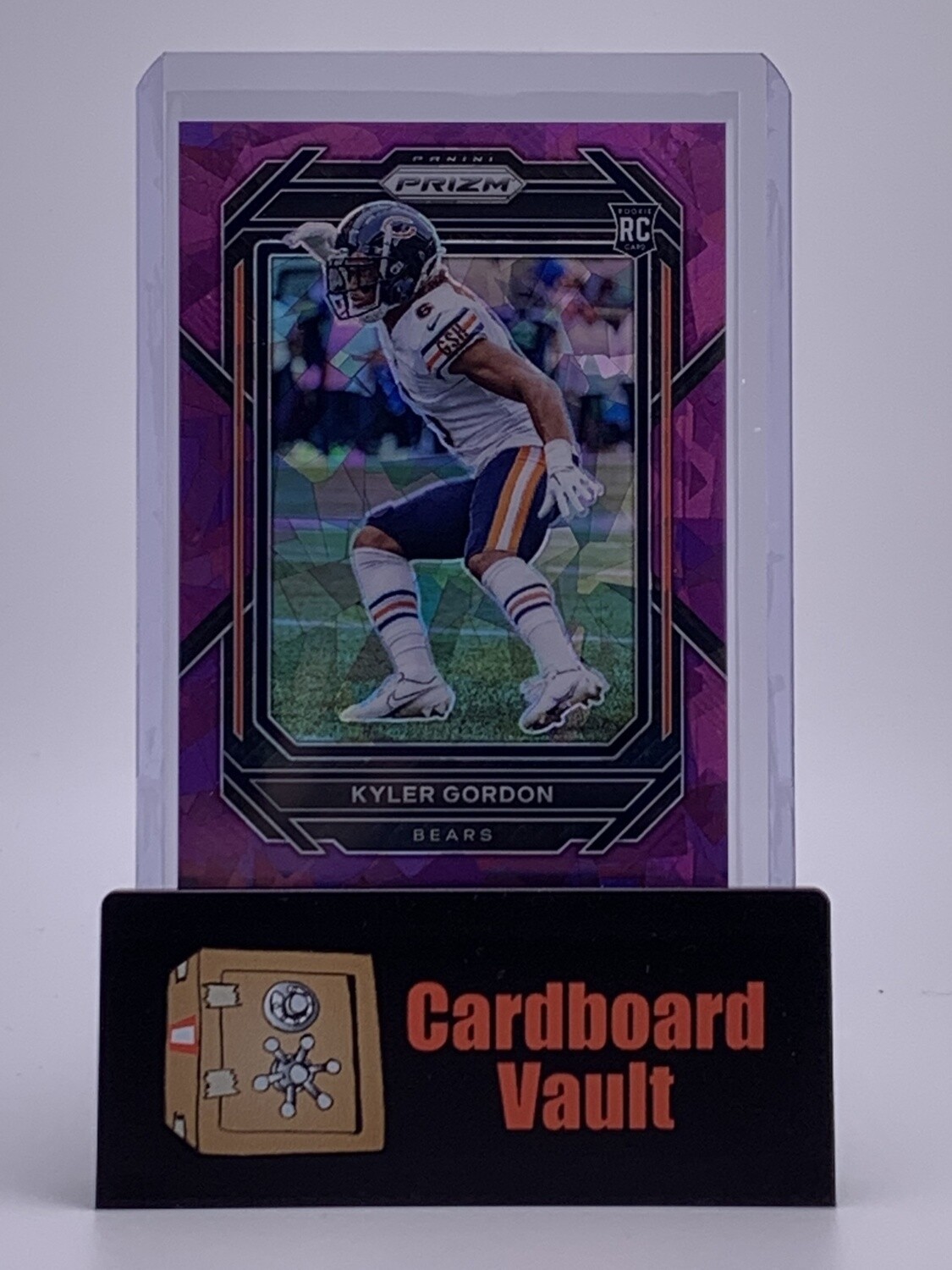 2022 Prizm Kyler Gordon #385 Purple Cracked Ice 166/225