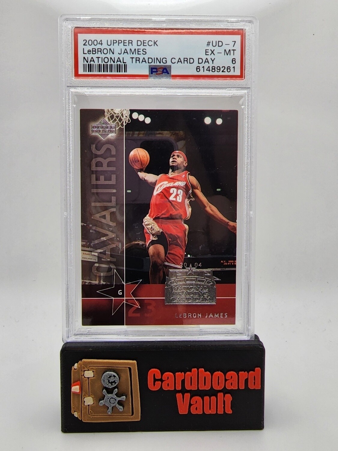 2004 Upper Deck National Trading Card Day LeBron James #UD-7 PSA 6