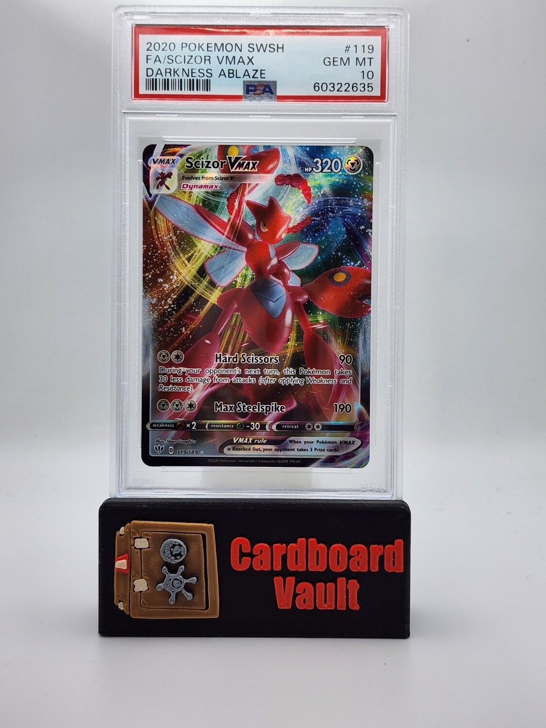 2020 Pokémon Scizor Vmax Full Art #119 PSA 10