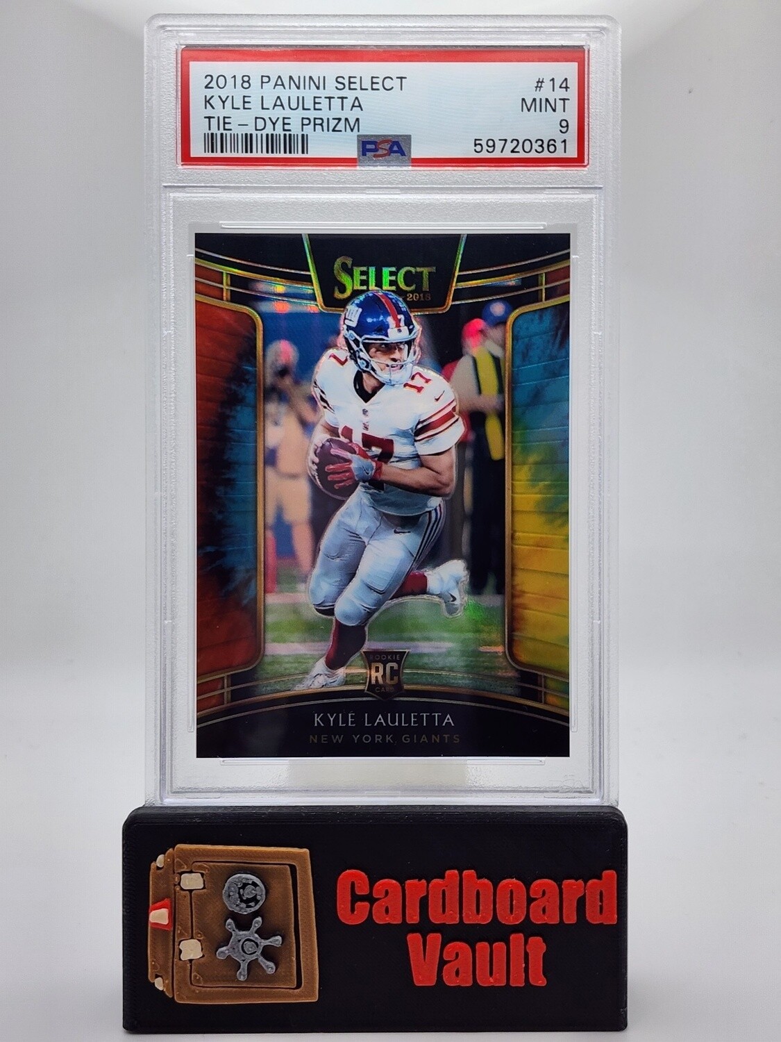 2018 Select Kyle Lauletta  #14 Tie Dye Prizm 24/25 PSA 9
