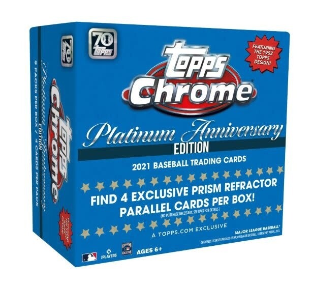 2021 Topps Chrome Platinum Anniversary MLB Mega Online Edition