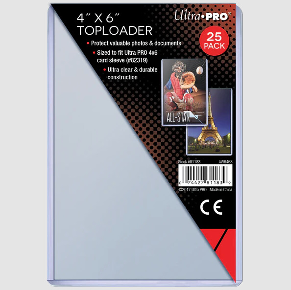Ultra Pro 4x6" Top Loader 25 Pack