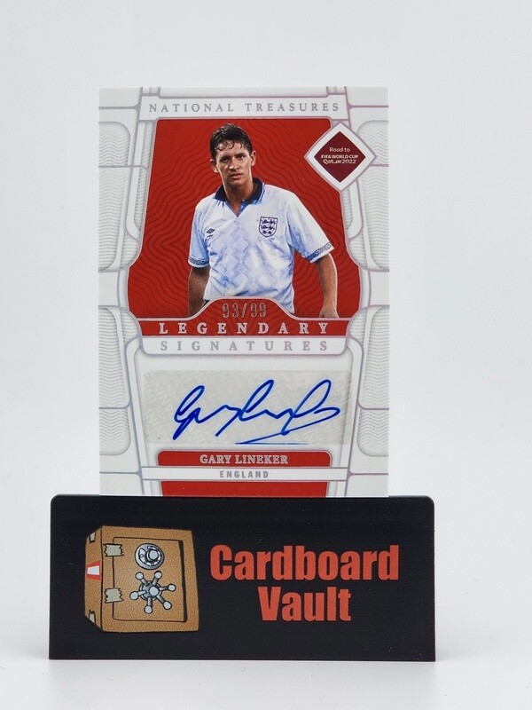 2022 National Treasures Gary Lineker Legendary Signatures #LS-GL 93/99