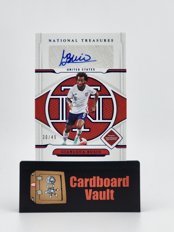 2022 National Treasures Gianluca Busio Signatures #S-GBU 30/49