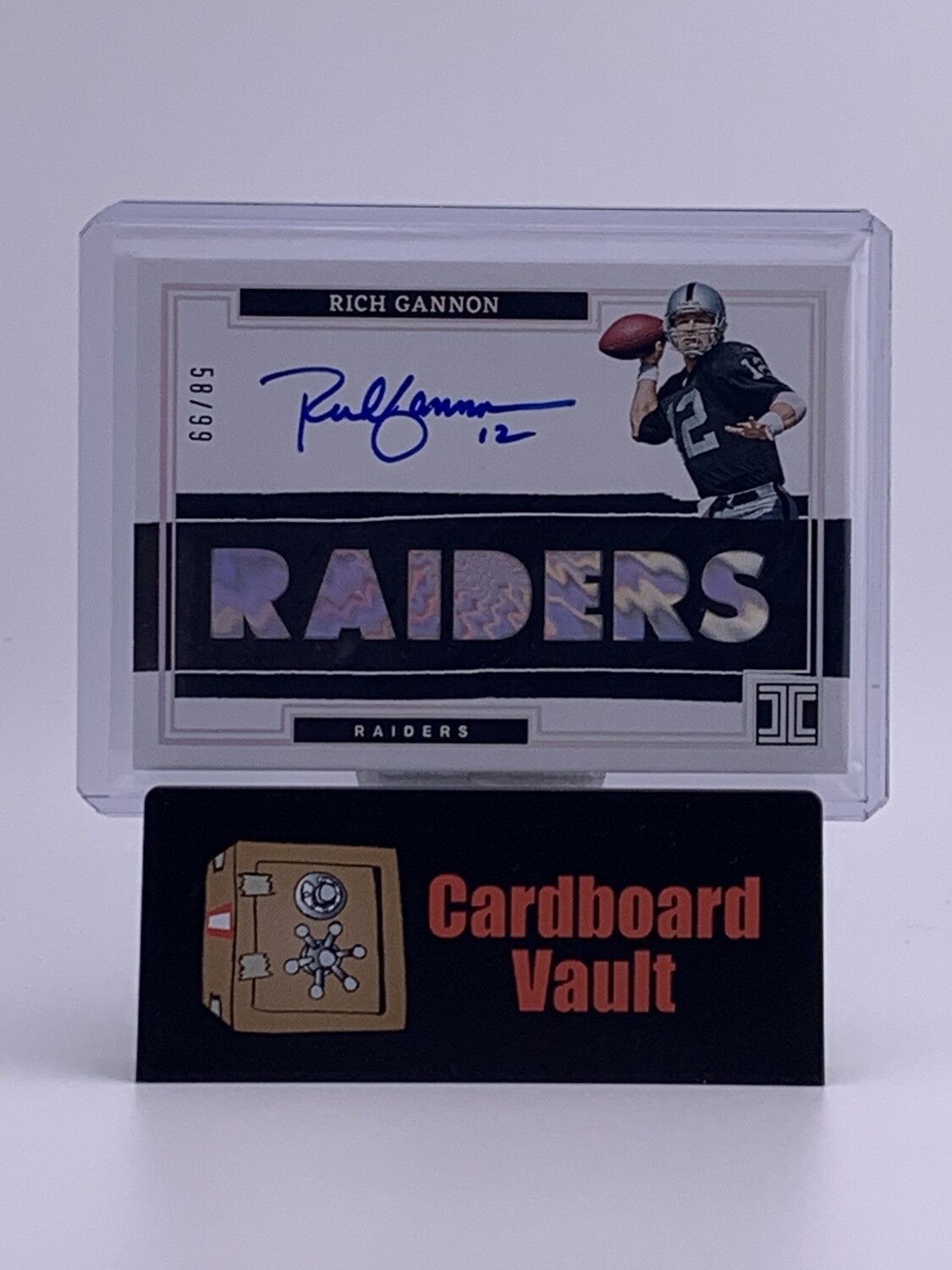 2022 Impeccable Logo Rich Gannon Autograph  #ILA-RGA 58/99