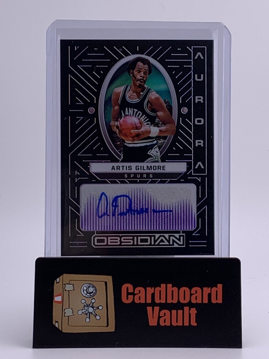 2021-22 Obsidian Aurora Artis Gilmore Autograph #AUR-ART Purple 45/75