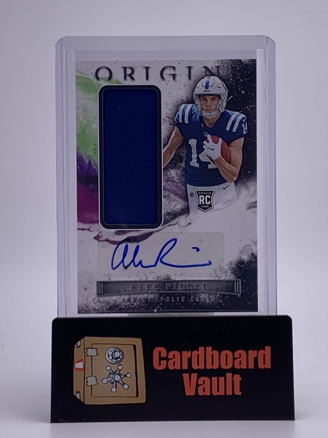2022 Origins Alec Pierce Rookie Patch Autograph No. 175