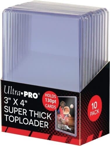 Ultra Pro Super Thick Toploaders 130 Point 10 Pack