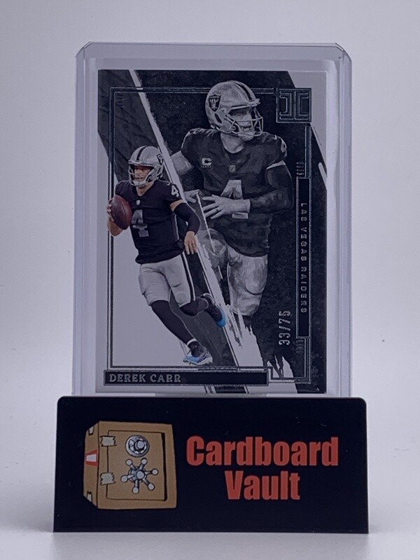 2022 Impeccable  Derek Carr #68 33/75