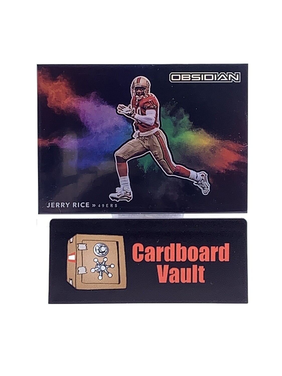 2022 Obsidian Jerry Rice Color Blast Black #CBB-JRI