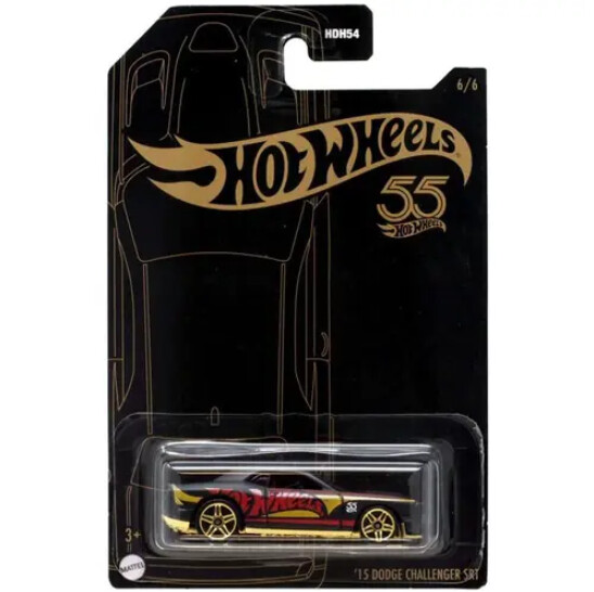 Hot Wheels Pearl and Chrome 2023 Vehicle Mix 1 &#39;15 Dodge Challenger SRT 6/6