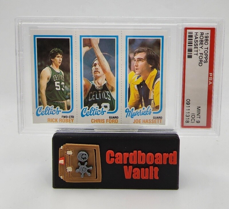 1980 Topps Rick Robey Chris Ford Joe Hassett PSA 9