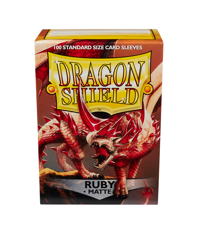 Dragon Shield 100 Card Sleeves Matte Ruby