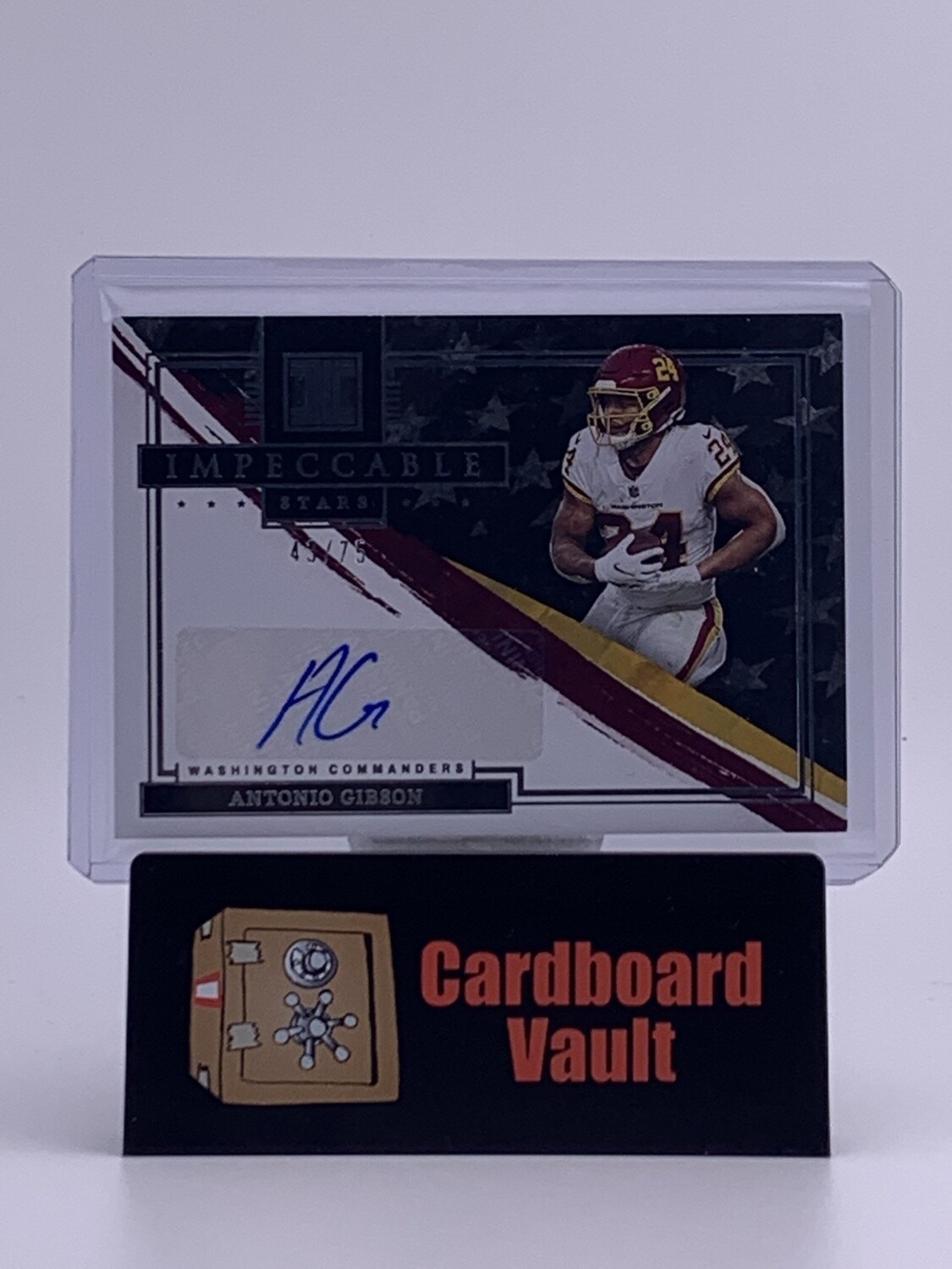 2022 Impeccable Stars Antonio Gibson Autograph #SS-AGI 43/75