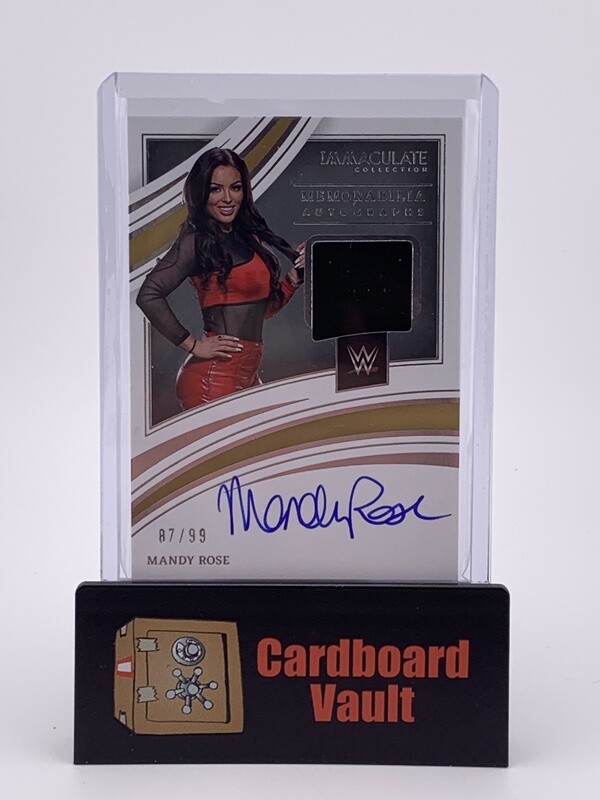 2022 Immaculate Memorabilia Autographs Mandy Rose #MA-MRS 87/99