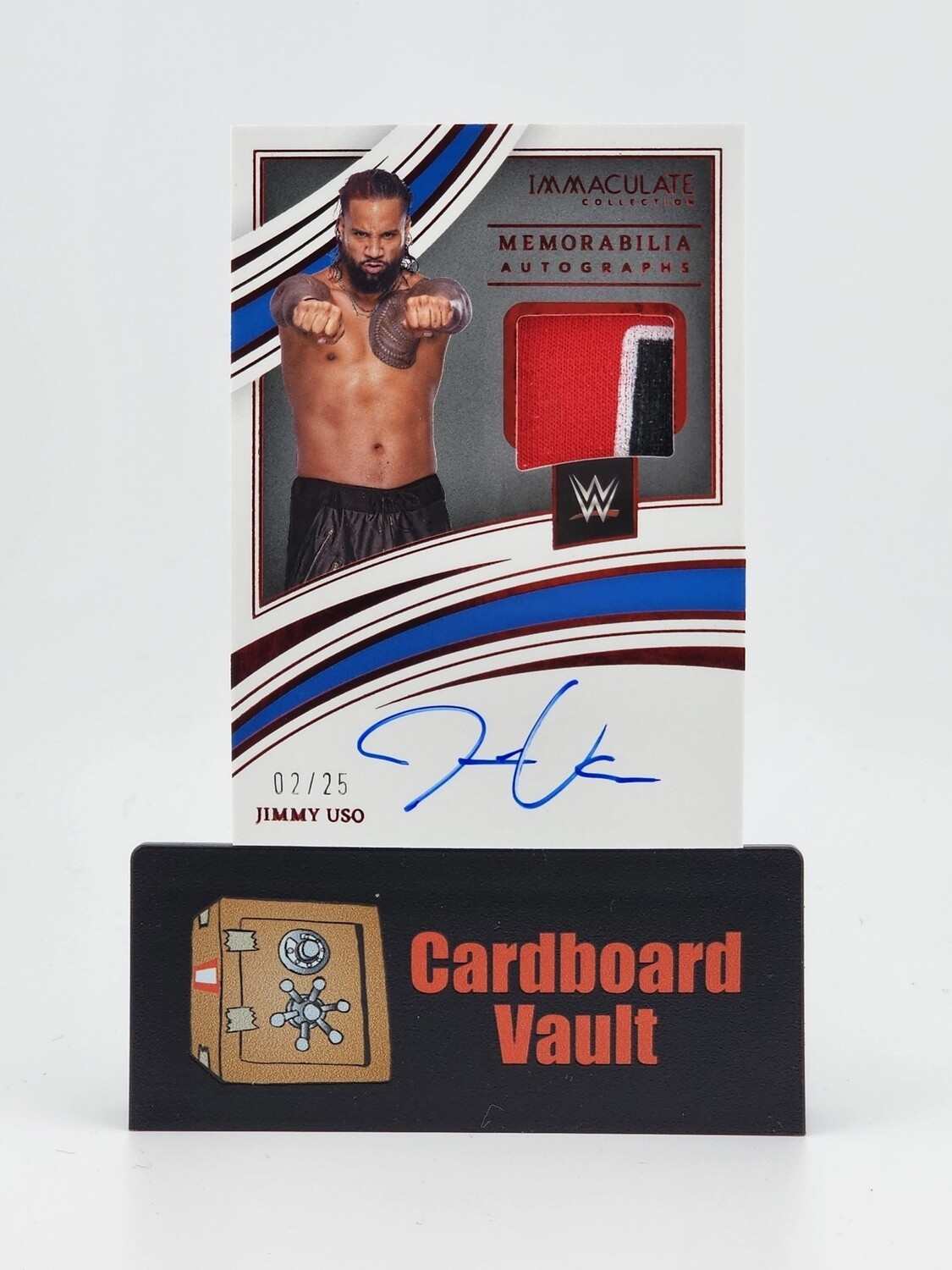 2022 Immaculate Memorabilia Autograph Jimmy Uso  #MA-JUS 02/25