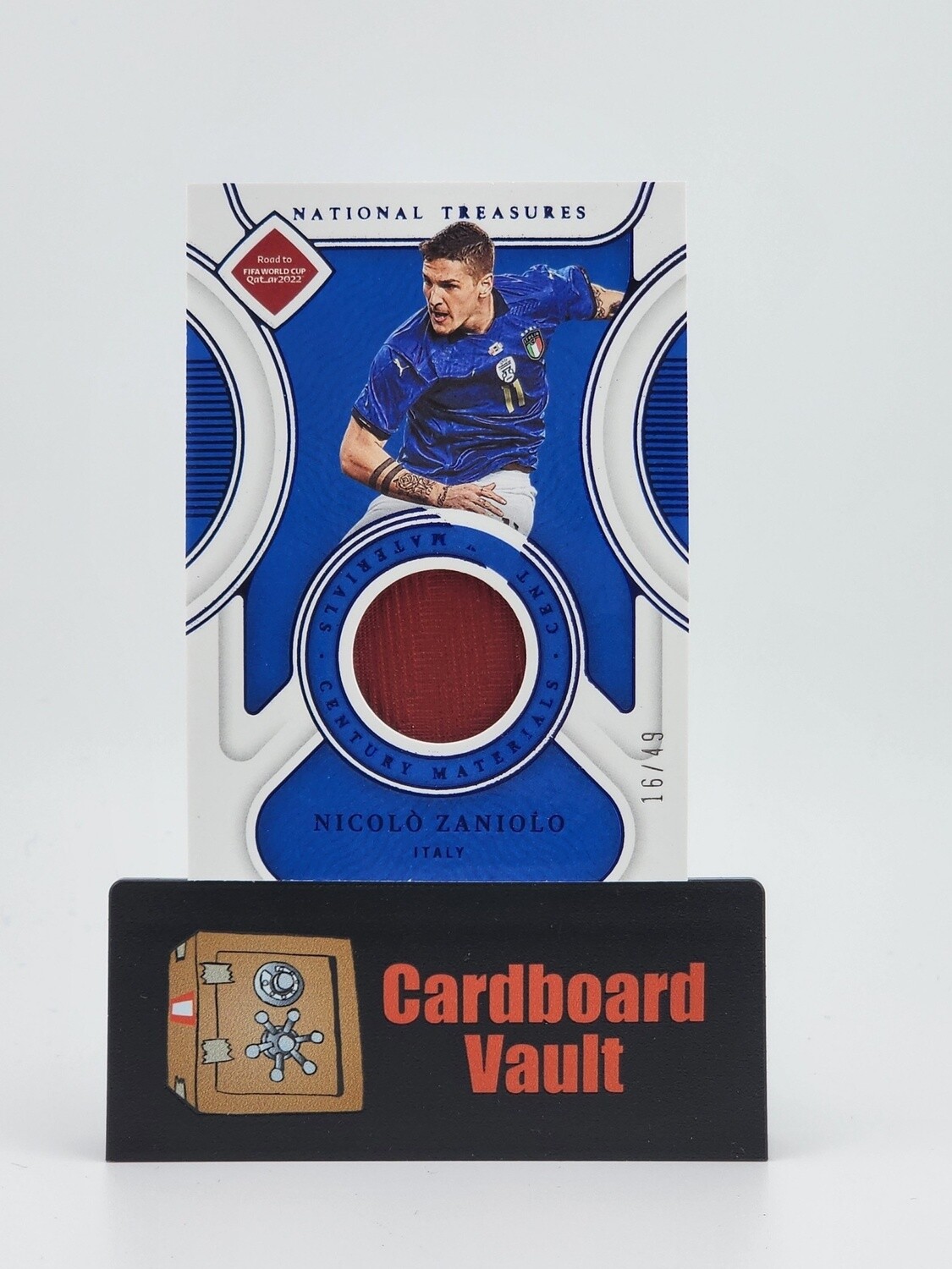 2022 National Treasures Nicolo Zaniolo Century Materials  #CM-NZ 16/49
