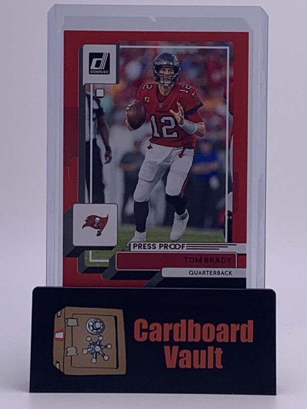 2022 Donruss Tom Brady Red Press Proof #255