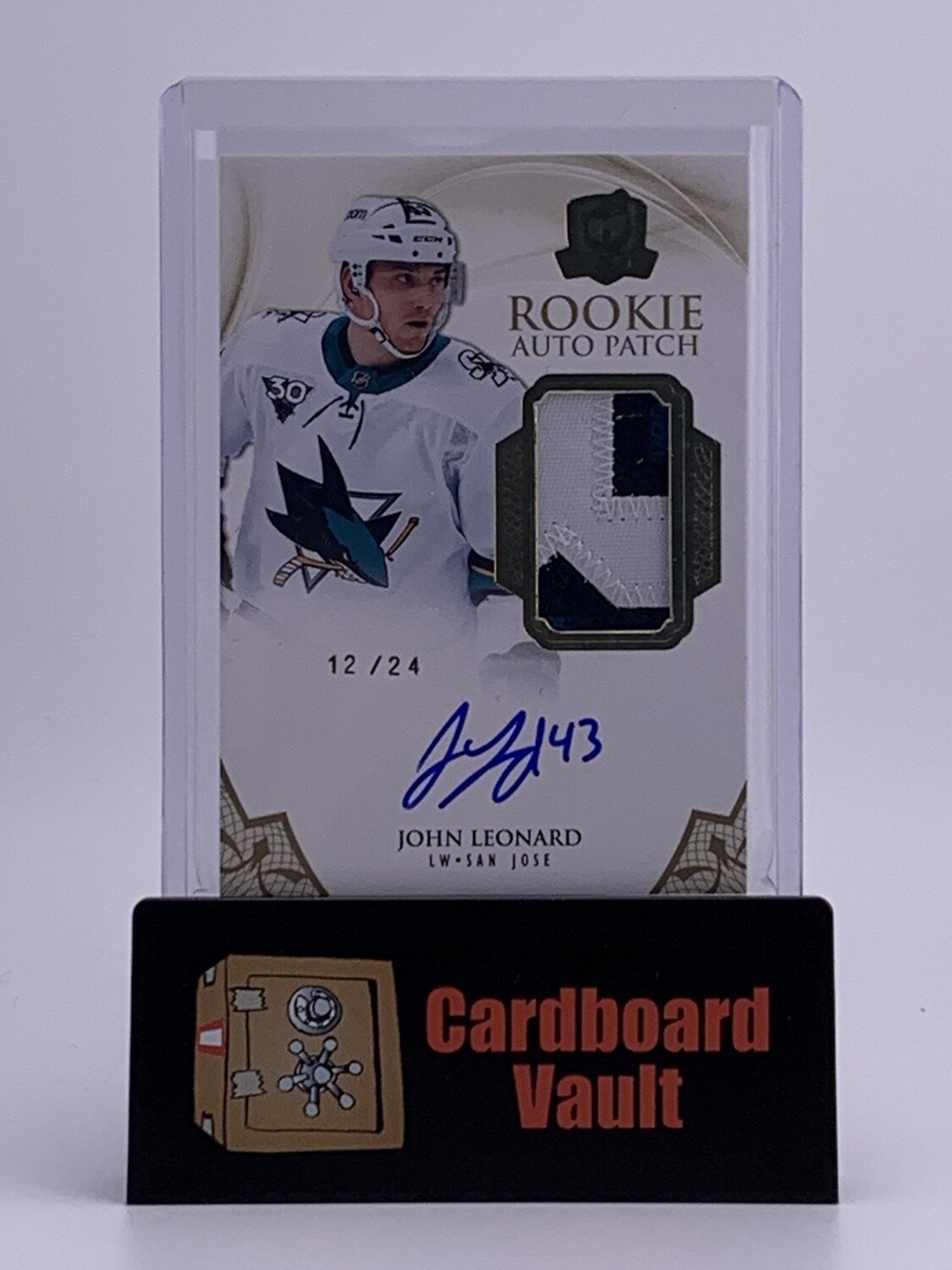 2020-21 The Cup John Leonard Rookie Auto Patch #175 12/24