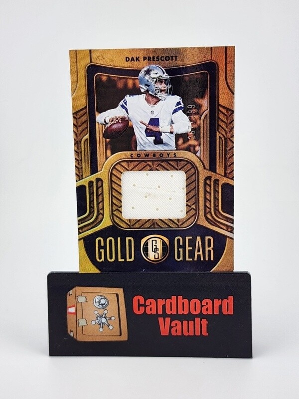 2022 Gold Standard Dak Prescott Gold Gear Patch No. GG-DPR 267/299
