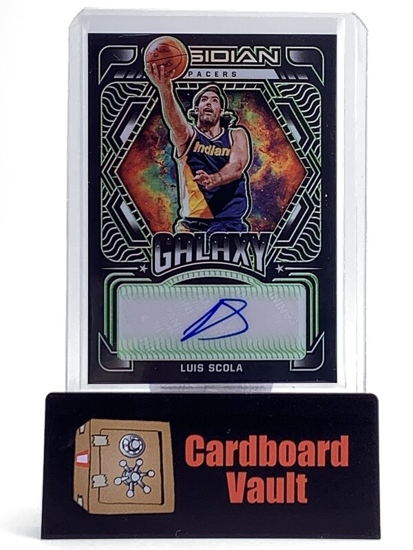 2021-22 Obsidian Galaxy Luis Scola Autograph #GA-LSC Green 04/25