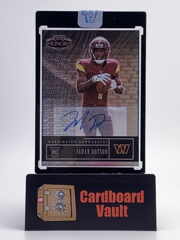 2022 Panini Honors Jahan Dotson Autograph #42 Rookie Card 01/25