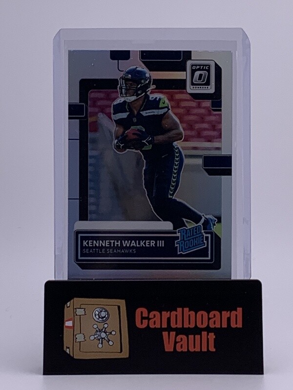 2022 Optic Rated Rookie Kenneth Walker III #P-318 Silver Prizm