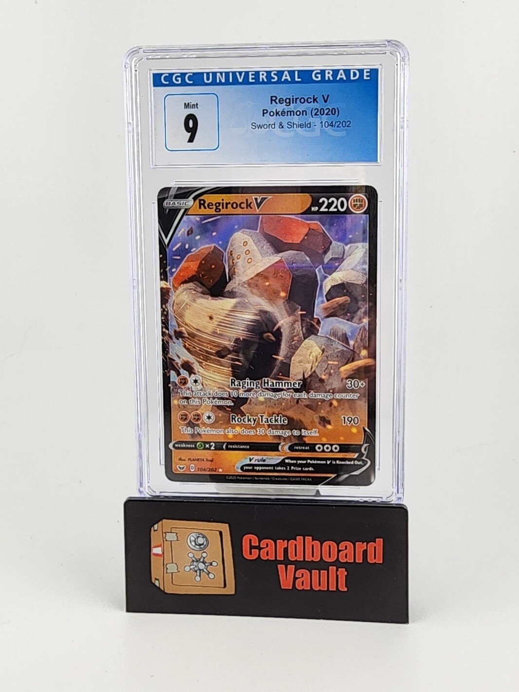 2020 Pokémon Regirock V 104/202 CGC 9 3911140170